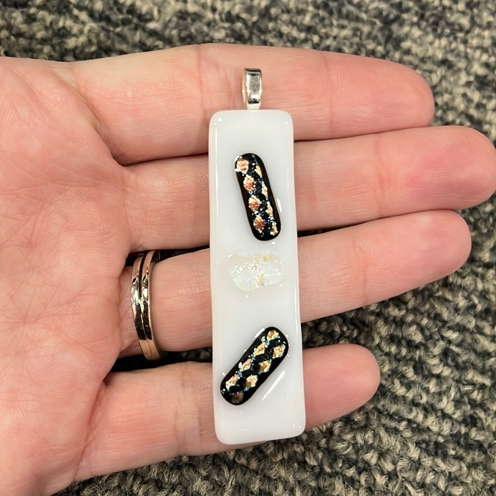 Locally made glass pendant